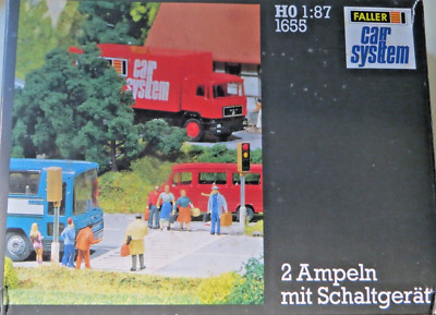 Faller 161655 H0 Car System 2 Traffic Lights With Switching Device New IN Boxed