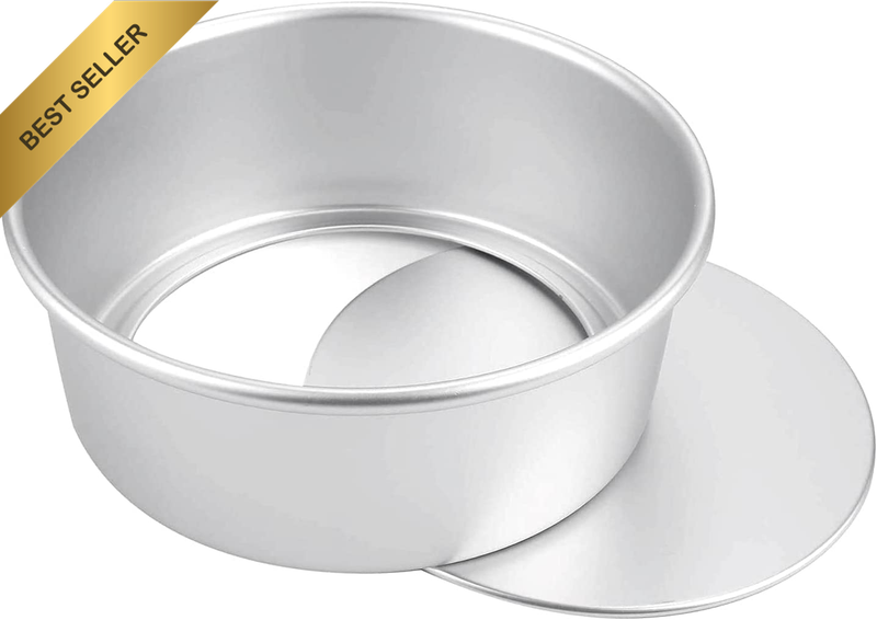 Round Cake Pan, 8 Inch Cheesecake Pan with Removable Bottom, Chiffon Cake Mold A