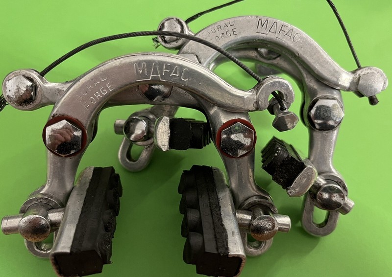 Mafac Dural Forge Etriers De Frein Velo Course Ancien Bicycle Brake Calipers