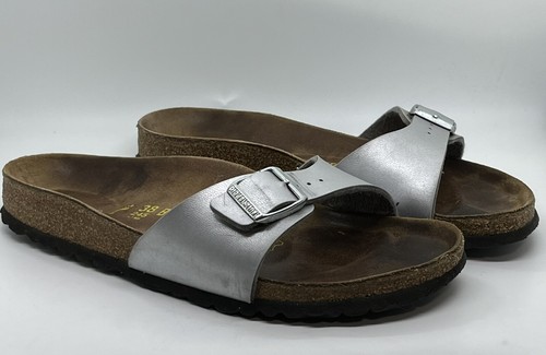 【新品未使用】BIRKENSTOCK Madrid BS Silver 38 Madrid Birko-Flor Silver | BIRKENSTOCK