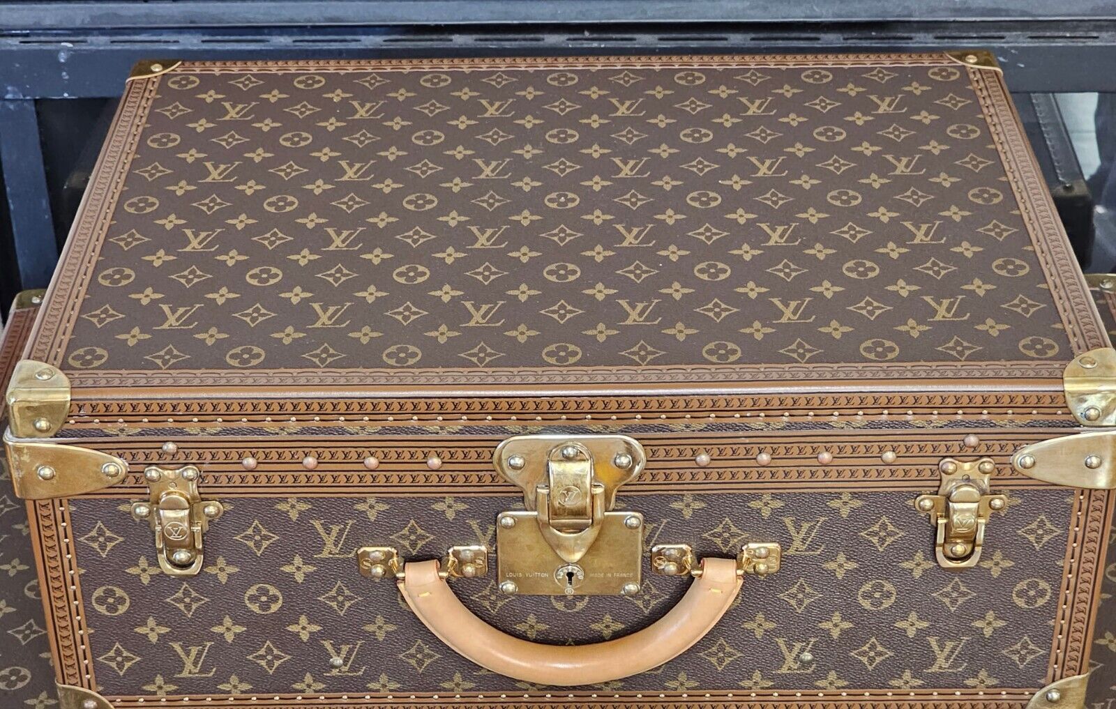 MINT Louis VUITTON Monogram ALZER 55 Hard Case Trunk MINT Louis VUITTON Monogram ALZER 55 Hard Case Trunk