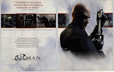 2004 Hitman: Contracts PS2 Xbox PC Vintage Print Ad/Poster Official Authentic