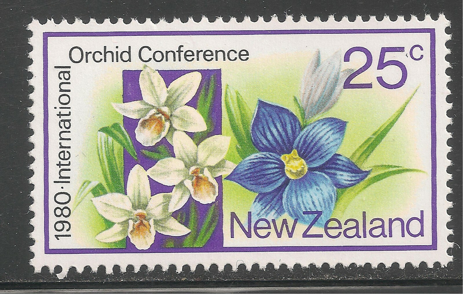 New Zealand #705 (A260) VF MNH - 1980 25c Earina Autumnalis