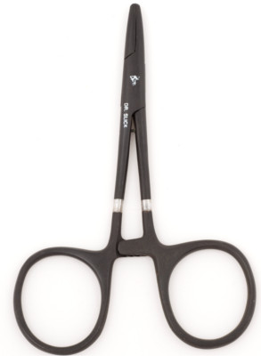 Dr. Slick C4B  4.0 Inch Forcep Straight Barb Clamp, Flyfishing, Black, NIP