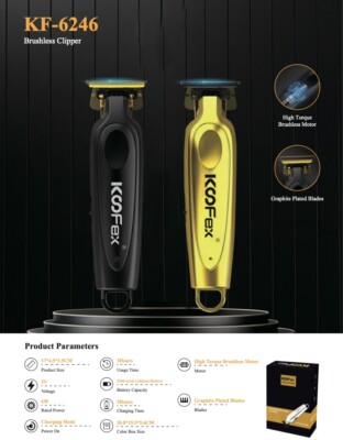 KooFex Terminator All Black 5 Star Precision Hair Cutting Professional Trimmer.