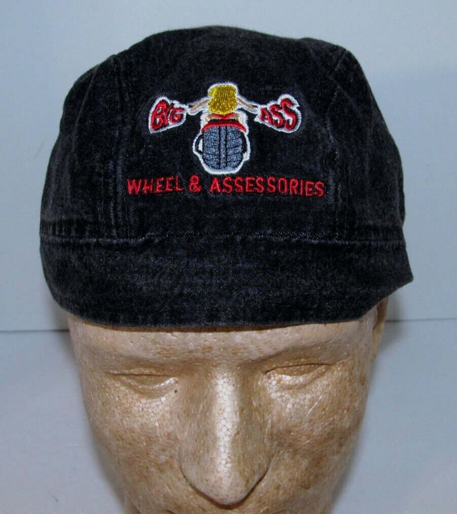 Vintage BIG ASS Wheels & Assessories Motorcycle OSFA Bandana Head Skull Cap