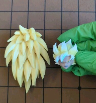 Dragon Ball Z S.H Figuarts compatable Kong Studios SSJ3 Goku DIY Kit Head Sculpt