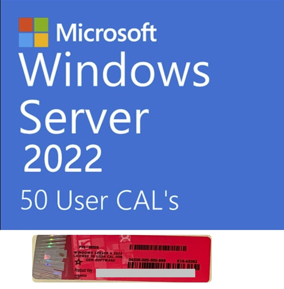 Sealed Windows Server 2022 DataCenter 16 Cores 64Bit DVD & COA OEM + 50 CALs - Picture 6 of 6