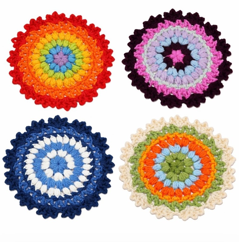 Coaster Flower Pot Crochet Kit for Beginners DIY Set with