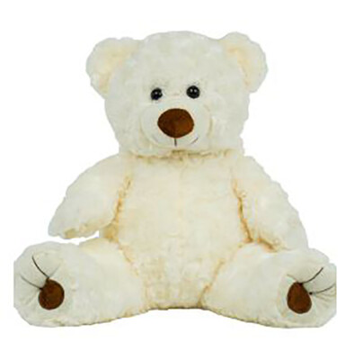 Record Your Own Plush 16 inch White Twist Bear - Ready 2 Love in a Few Easy Step