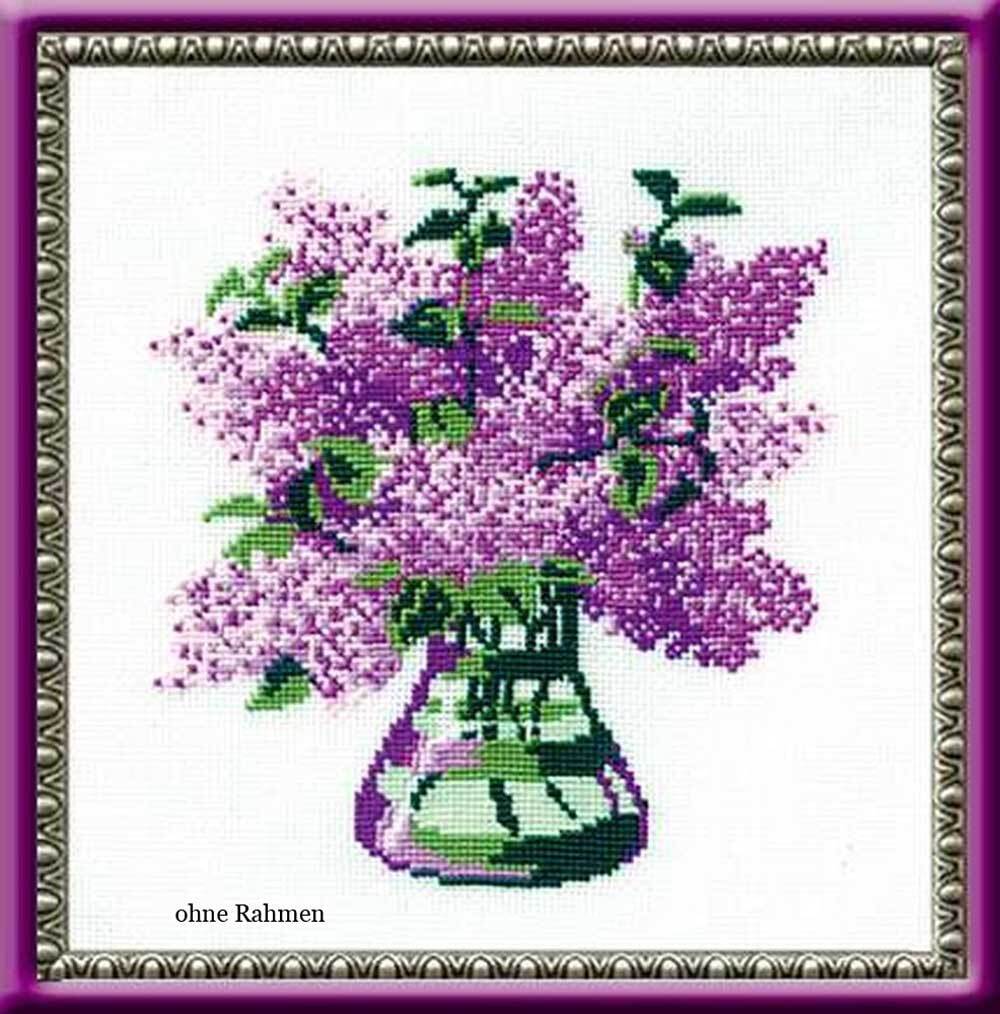 Riolis counted cross stitch Kit Bunch of Lilacs, DIY