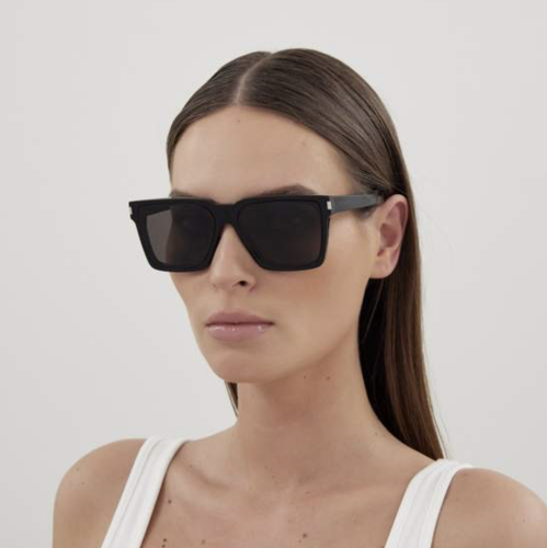 Pre-owned Saint Laurent Yves  Sl-610-f-002 Havana Havana Grey Sunglasses In Gray