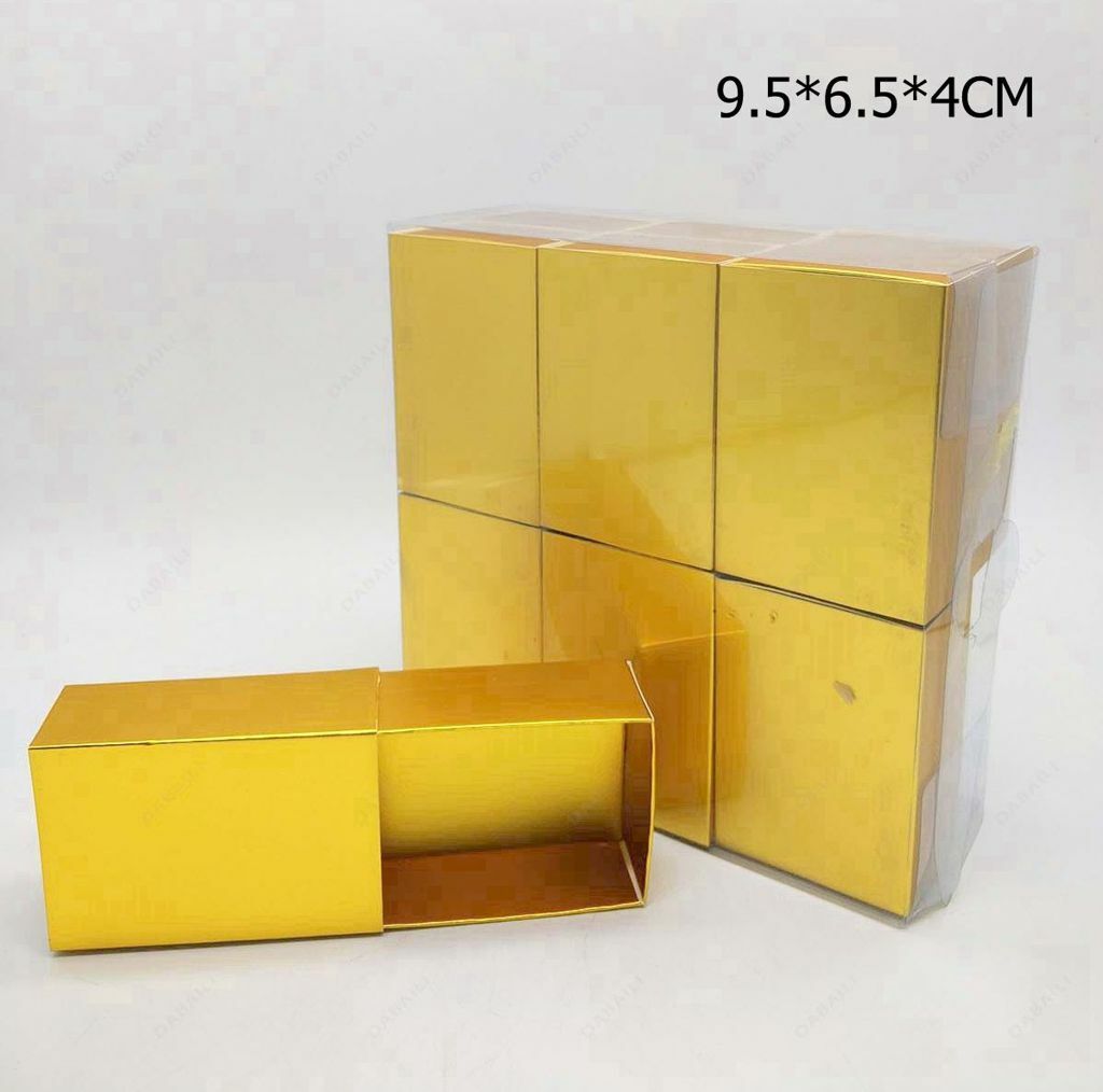 Set 12 Pezzi Scatola Regalo Astuccio Box 9.6x6.5x4cm Dorato bal