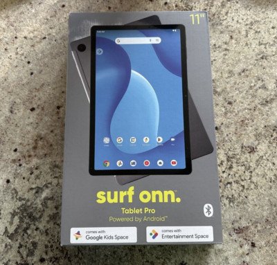onn. 11'' Tablet Pro 128GB (2023 Model) Grey Android 13 5MP Brand New