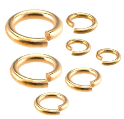 18 Ga Bronze Round Open Jump Ring Saw Cut / 5 MM O/D (  1 Oz - 350 P. )