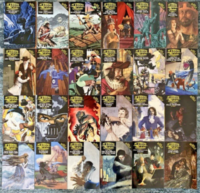 Lot 24 Classics Illustrated Books with Notes by Acclaim Books Study Guide PB