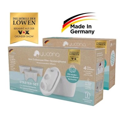 8er SET Wasserfilter Kartuschen Filtertaschen yucona für Brita,Maxtra,Marella...