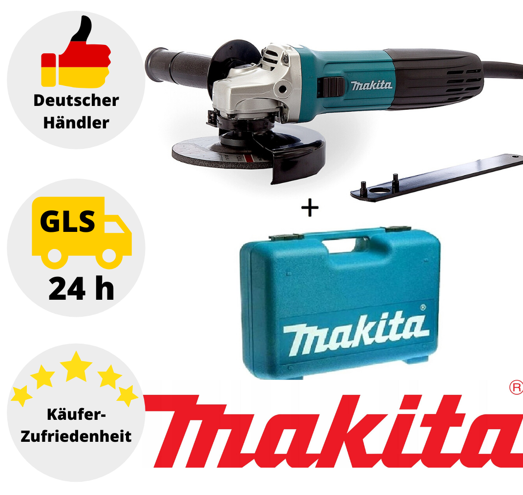 Makita Winkelschleifer 720W 125mm GA5030R Trennschleifer mit Zubehör + Koffer 