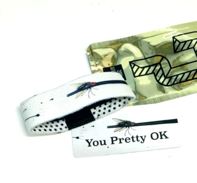 ZOX **YOU PRETTY OK** Silver Strap Med Mys Wristband w/Card