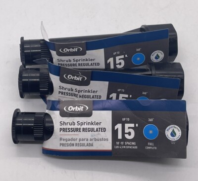 3 pack Orbit 360° Shrub Sprinkler 54271 **NEW**