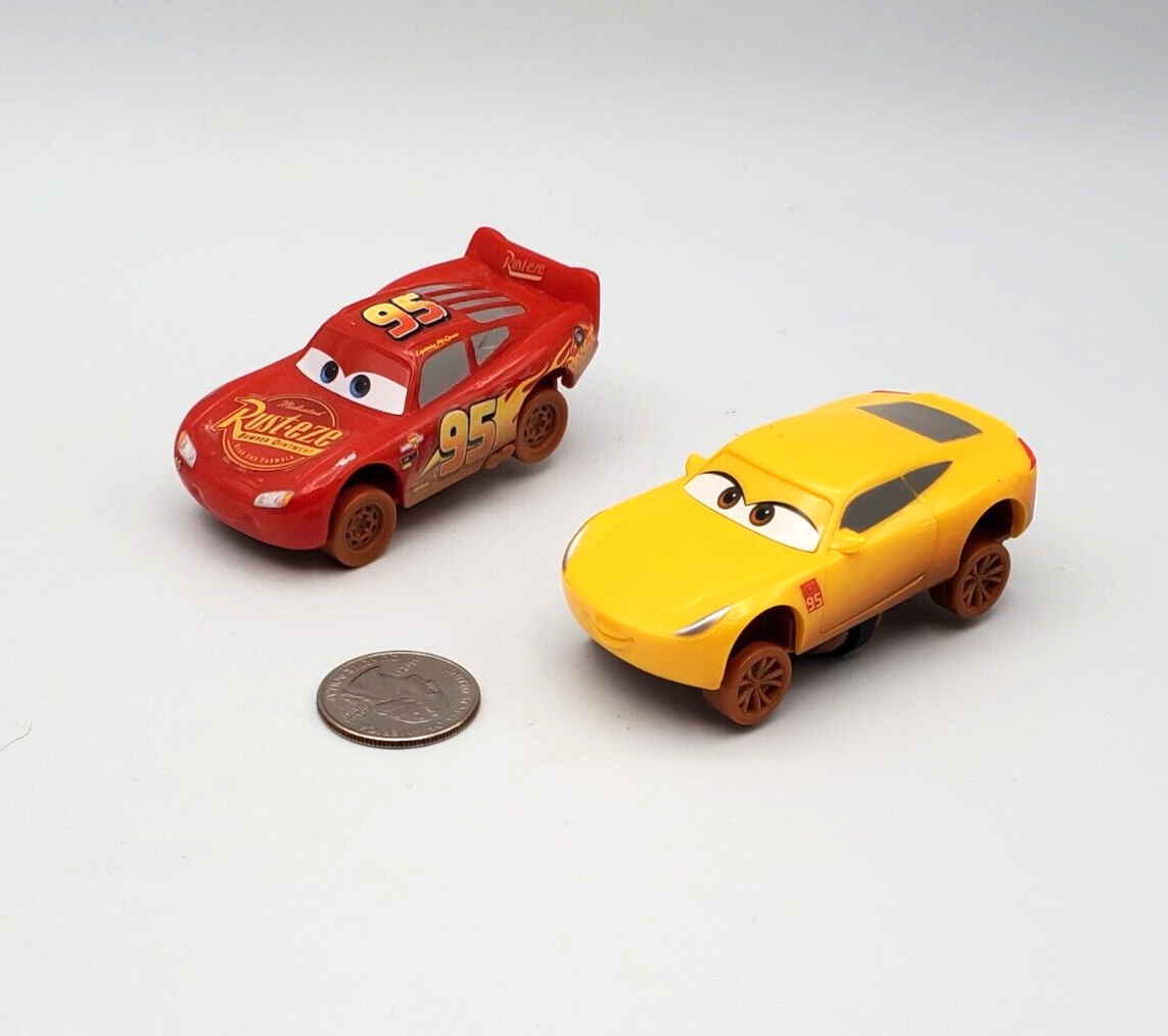 Disney Pixar Cars Crazy 8 Crashers Lightning McQueen Cruz Ramirez Lot x2 Plastic eBay