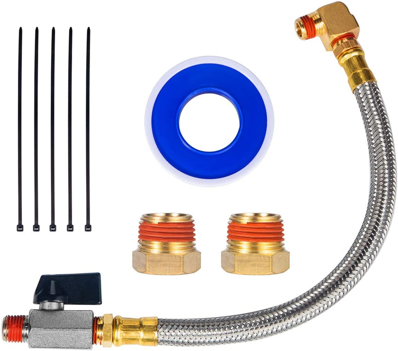 Extended Tank Drain Hose 1/4'' Npt Brass Adapter