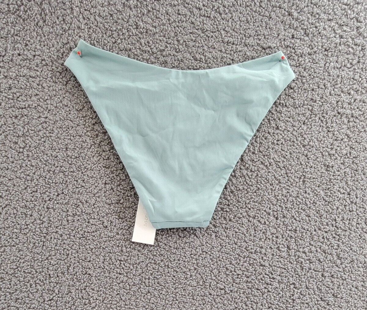 Jonathan Simkhai Zola Bikini Bottoms Women's XS Surf Solid Elastic Waist Pull On - Picture 12 of 16