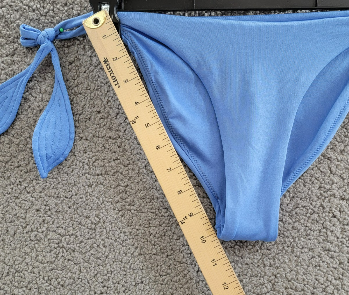 Peixoto Juliet Bikini Bottom Women's L Lazuli Blue Solid Side Tie Closures - Picture 8 of 18