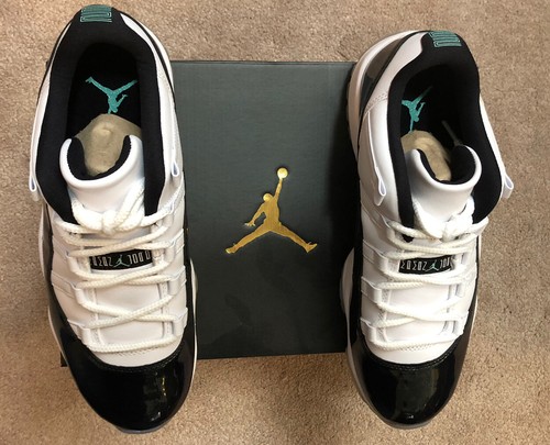 jordan 11 black emerald rise