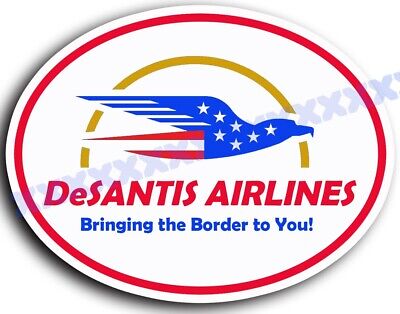Ron DeSantis 2024, DeSantis Airlines, 5'' x 4'' Bumper Sticker Decal