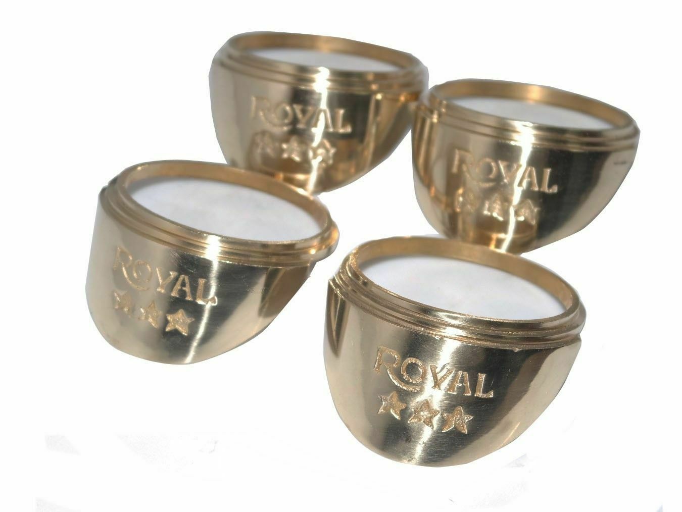 Fits Royal Enfield Vintage Look Brass Indicator Blinker Shade Set of 4  