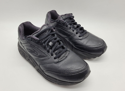 Brooks black leather shoes cheap