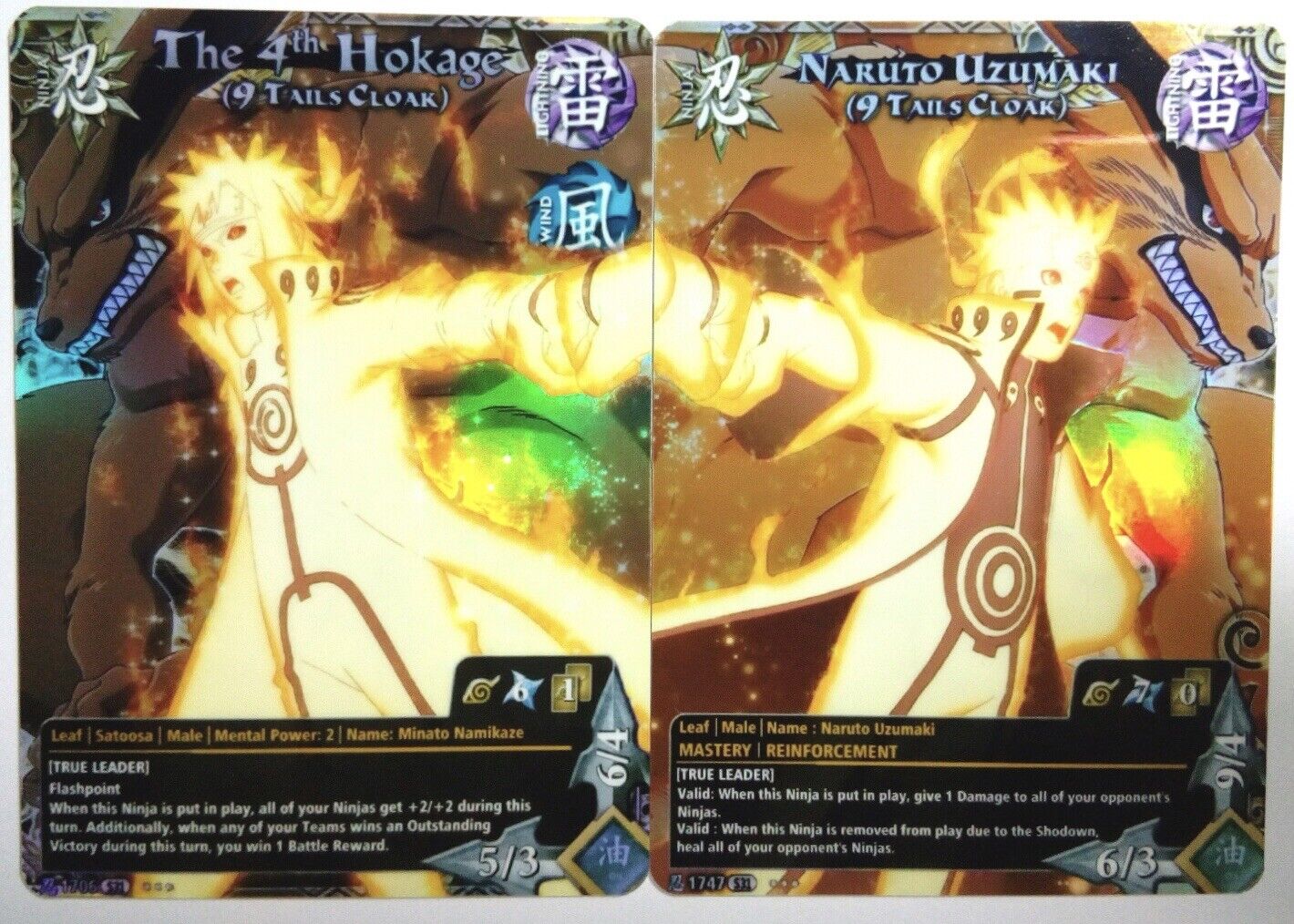 Carte Naruto Collectible Card Game CCG Foil  #166 Set Limited 31