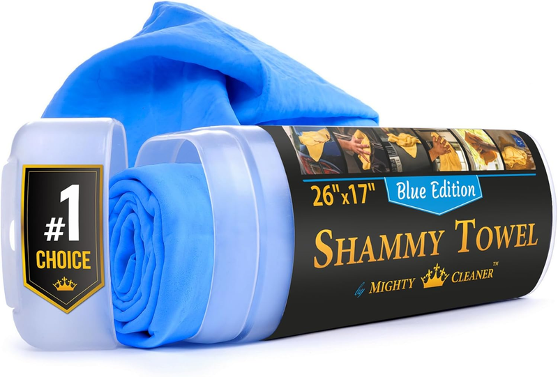 Premium Shammy Cloth Car Drying Super Absorbent Chamois Towel Reusable & Soft