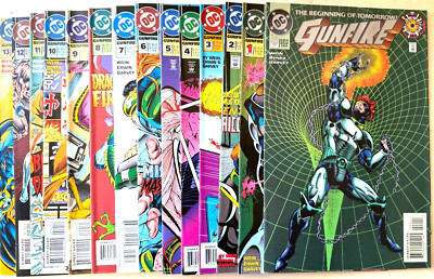 GUNFIRE serie 0/13 completa, DC Comics originale USA da collezione OTTIMO (K)*