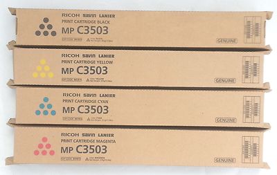 Genuine Ricoh Savin Lanier Toner SET  MP C3503  841813 841814 841815 841816