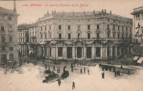 MILANO Nuovo Palazzo della Borsa Cartolina animata - Picture 1 of 2