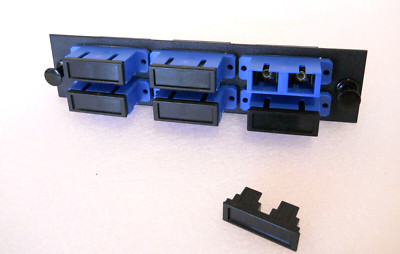 LGX Fiber Optic Adapter Panel Single Mode 6 Duplex SC Connectors 12 Ports SM/UPC