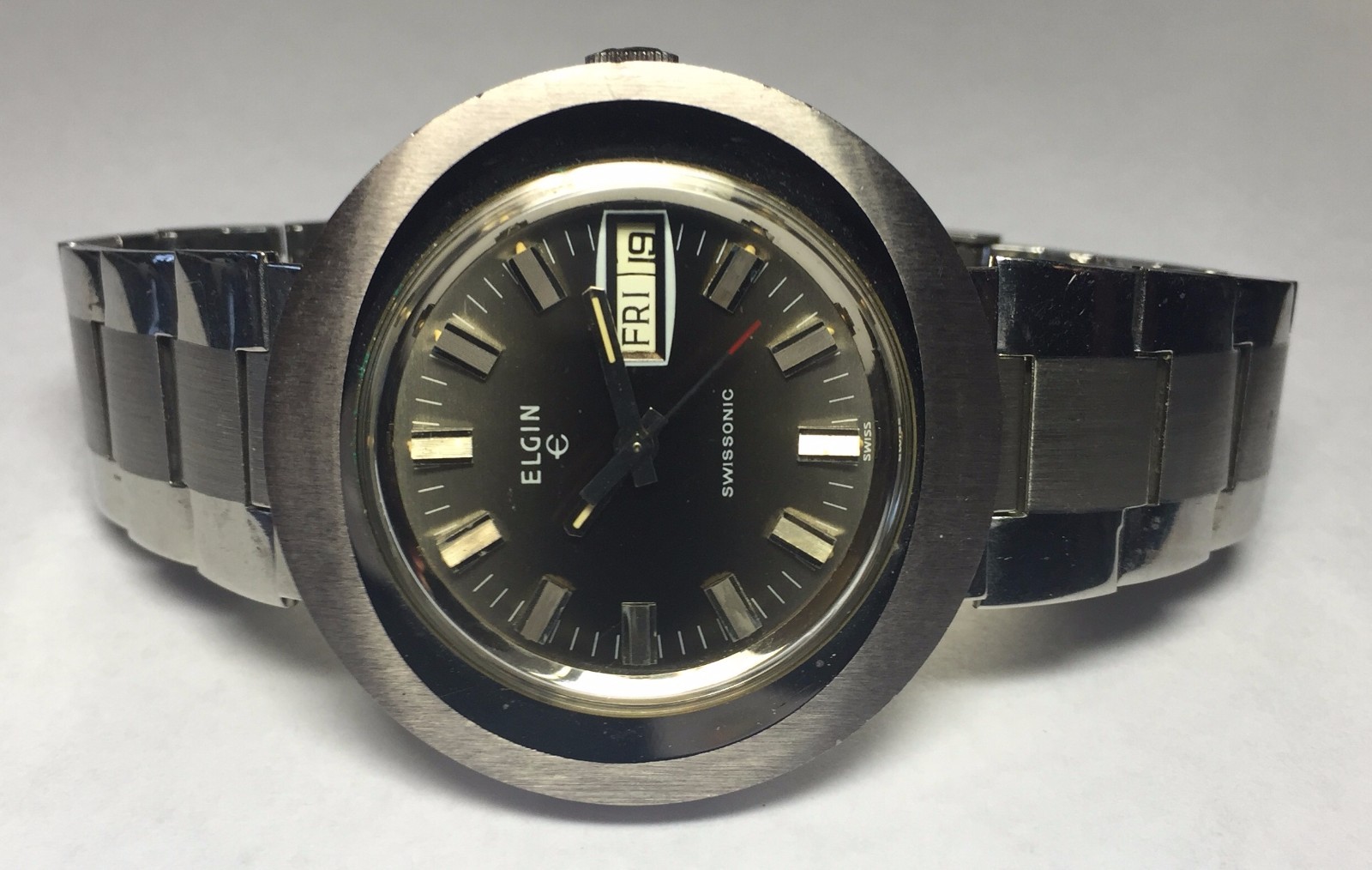 Vintage Rare 1970s Elgin Swisssonic Electric Watch | eBay