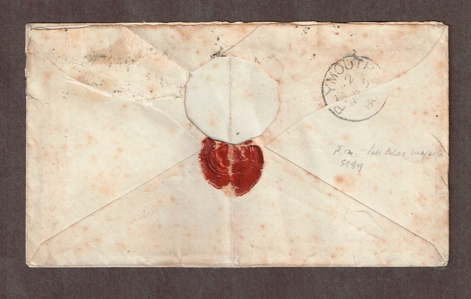 Canada 1880 10 cent Small Queen Lilac Rose #40b, double rate to England F-VF