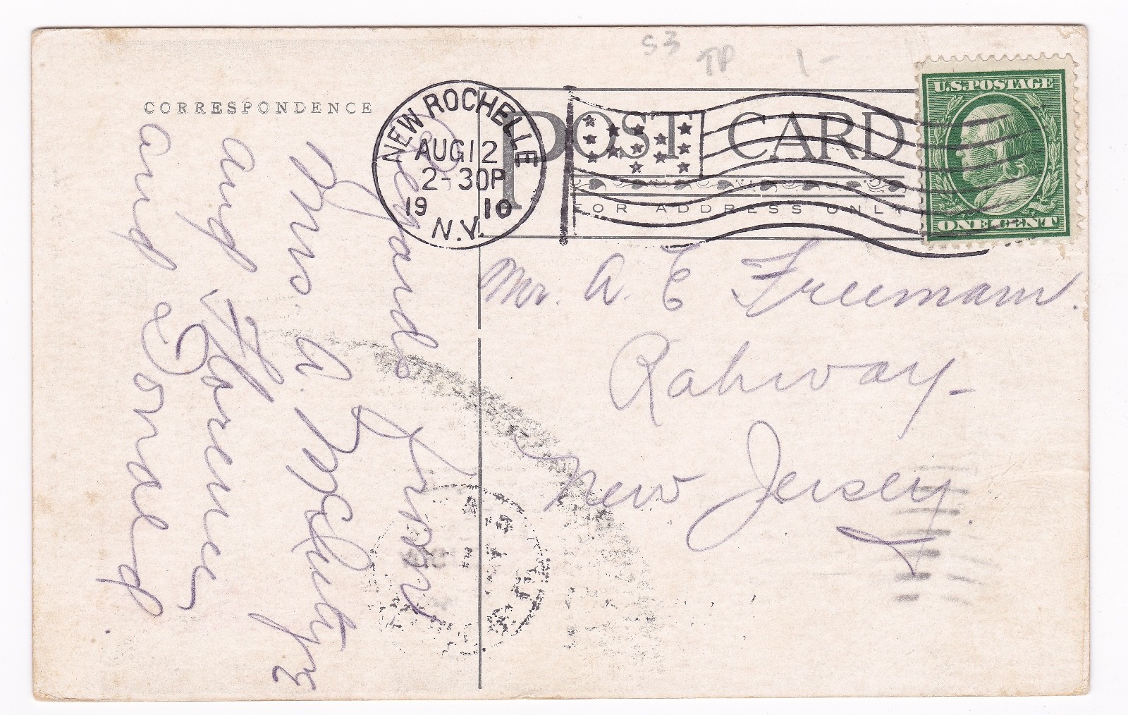 Postcard Glen Island NY Bathing Beach Swimmers 1910 B4