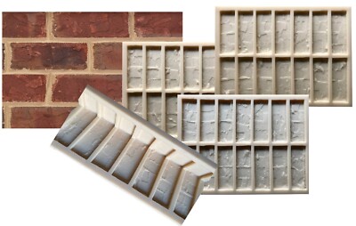 Concrete Brick Stone Mold BS 613. Old Brick Stone Mold. Plaster Brick Walls Form