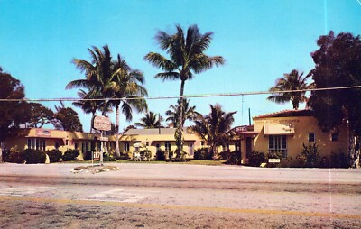 The Santa Rita Motor Court Fort Lauderdale Florida Postcard