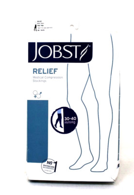 BSN 114217 Jobst Relief 30 - 40 mmHg Thigh Closed Toe Beige MD - 1PR/BX