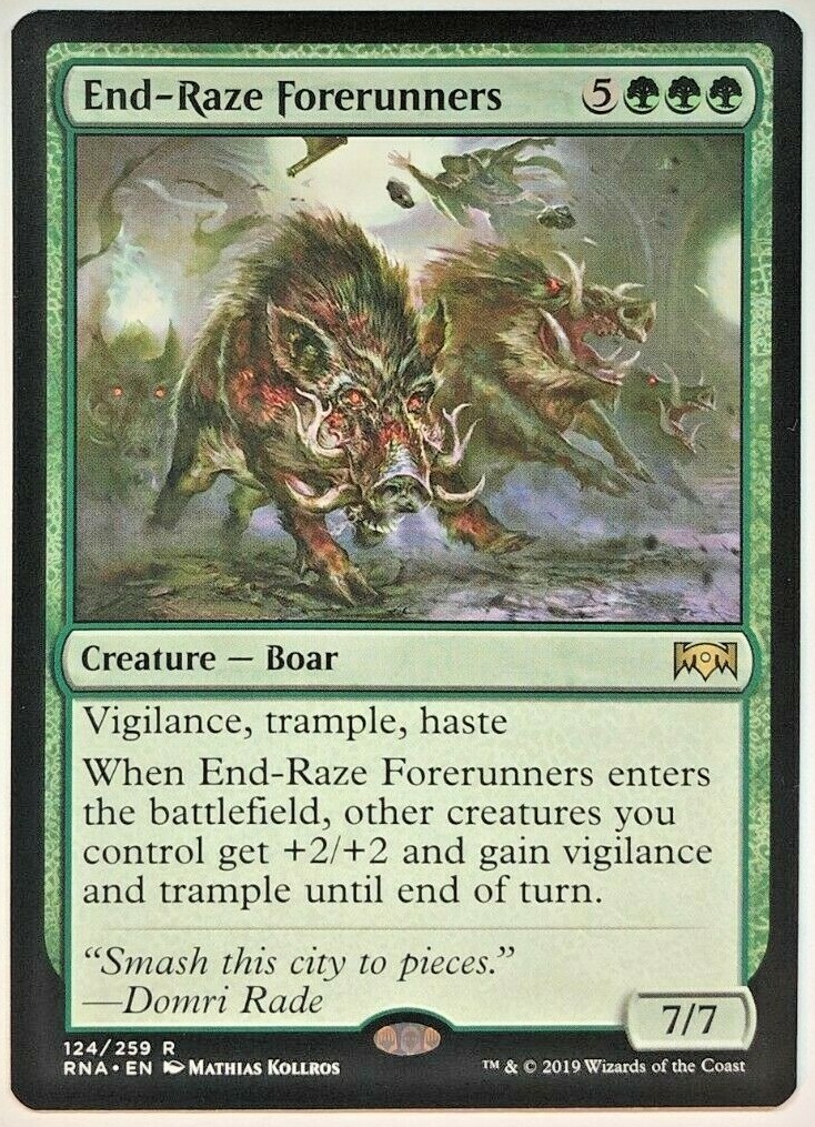 MTG End-Raze Forerunners Ravnica Allegiance 124/259 Regular
