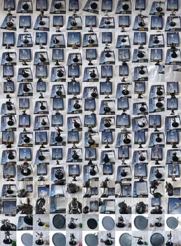 Star Wars Miniatures: Figurines Ã  LâUnitÃ©, TrÃ¨S Rares Ã  Communes, Jedi, Sithâ¦