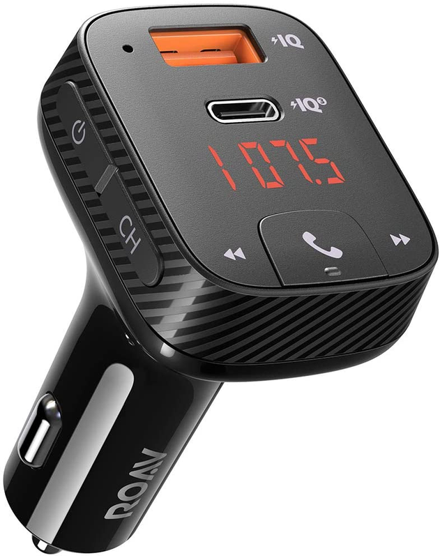 Roav Bluetooth Car Adapter and Charger, Power IQ 3.0 Type C PD, FM Tran...