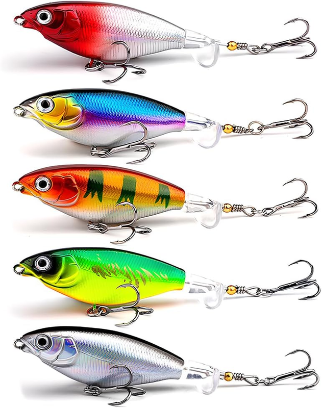 Top Water Fishing Lures Whopper Popper Fishing Lure for Bass topwater 3D Eyes Ba