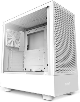 H5 Flow Compact ATX Mid-Tower PC Gaming Case   High Airflow Perforated Front and