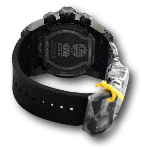 Pre-owned Invicta Star Wars Death Star Men's 52mm Limited Edition Dual-time Watch 33861